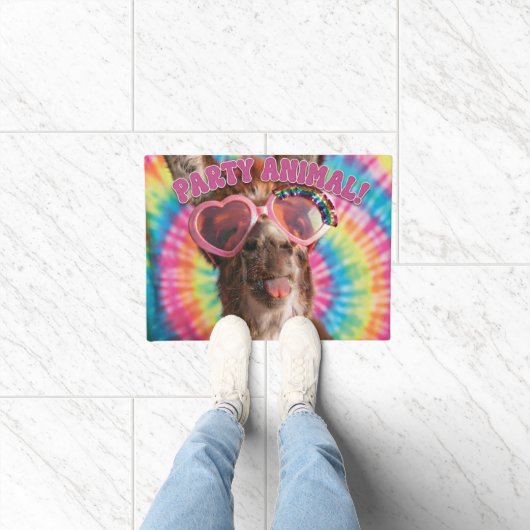 Party Tier - Lustiger Esel mit Sonnenbrille Fußmatte (Indoor)