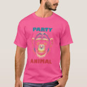 Party Tier Schimpanse Affe Ape Gorilla T-Shirt (Vorderseite)