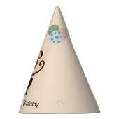 Party Tieraffe mit Ballons, Geburtstag Partyhütchen (Rechts)