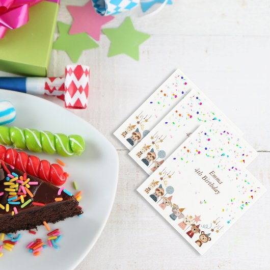 Party Tiere anpassbar Serviette