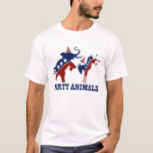 Party-Tiere Demokraten und Republikaner T-Shirt (Vorderseite)