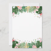 Party Tiere Geburtstag Einladung Safari Leopard Gi (Rückseite)