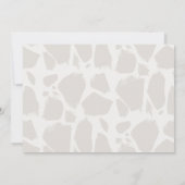 Party Tiere Giraffe Foto Geburtstag Einladung (Rückseite)
