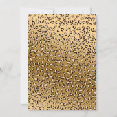 Party Tiere Girl Safari Geburtstag Leopard Zoo Einladung (Rückseite)