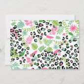 Party Tiere, Jungle Safari 1. Geburtstag Einladung (Rückseite)