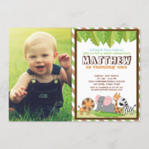 Party Tiere Jungle Safari Geburtstags-Foto