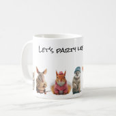 Party Tiere Kaffee Tasse (Vorderseite Links)
