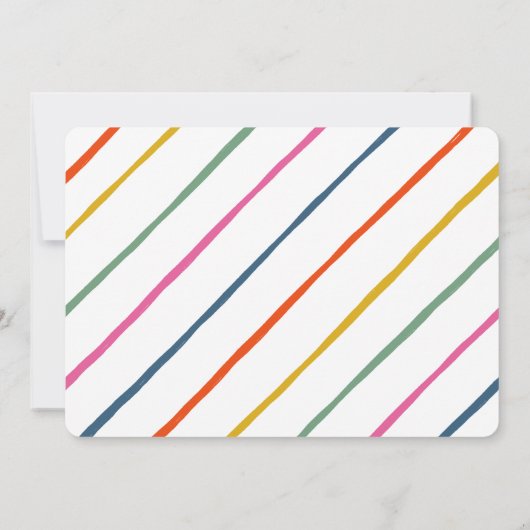 Party Tiere Kindergeburtstag Party Einladung (Rückseite)