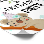 Party Tiere, Kindergeburtstag, tierisches Party Ge Poster (Ecke)