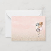 Party Tiere Leopard Print Jungle Wild vielen Dank Mitteilungskarte (Rückseite)