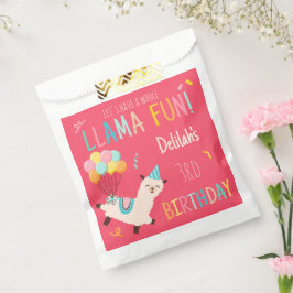 Party-Tiere Llama Geburtstagsmädchen Rosa Geschenktütchen