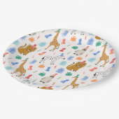 Party Tiere Papier Teller (Schrägansicht)