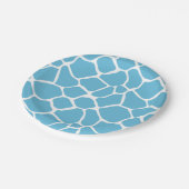 Party Tiere Papier Teller | Giraffen Print-Teller (Schrägansicht)