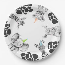 Party Tiere Papier Teller | Safari Party Teller