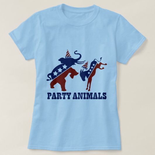 Party-Tiere T-Shirt (Design vorne)