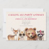 Party Tiere Woodland Festival Geburtstagsparty