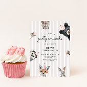 Party Tiere Woodland Geburtstag Einladung