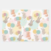 Party Tierfarbige Kinder Geschenkpapier Set (Vorderseite)