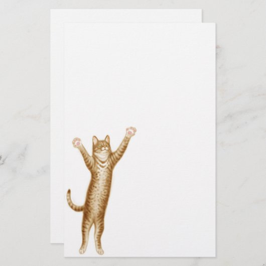Party-Tierkatzen-Briefpapier Briefpapier (Vorne/Hinten)