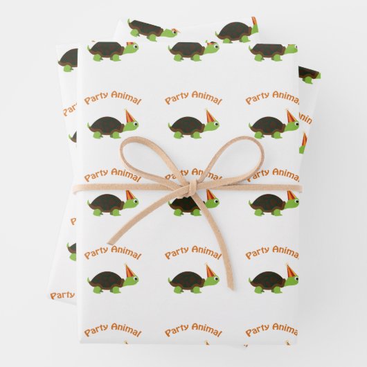 Party Tierschildkröte Geschenkpapier Set (Beispiel)