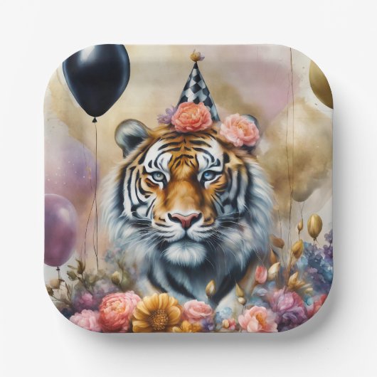 Party Tiger Animal Paper Teller (Vorderseite)