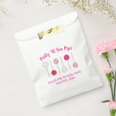 Party Til You Pop Pink Mattiert Cake Pop Geschenktütchen (Versiegelt)