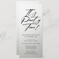 Party Time 40. Geburtstag Party Einfache Eleganz