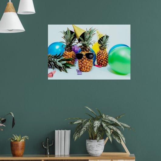 Party Time Ananas mit Gastgeschenken, ZSSG Poster (Wohnzimmer 1)