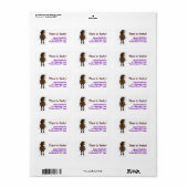 Party Time Appaloosa Pferd Adressaufkleber (Vorne)