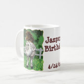 Party Time Appaloosa Pferd Kaffeetasse (Vorderseite Links)