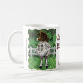 Party Time Appaloosa Pferd Kaffeetasse (Links)