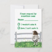 Party Time Appaloosa Pferd RSVP Karte (Rückseite)