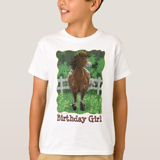 Party Time Appaloosa Pferd T-Shirt (Vorderseite)