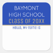 Party Time! Aufkleber für Wiedersehen-Namen von be (Vorderseite)