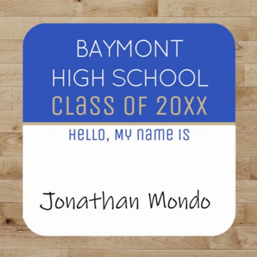 Party Time! Aufkleber für Wiedersehen-Namen von be