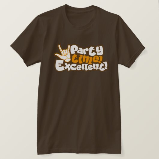Party Time! Ausgezeichnet! Retro 90er-Zitat Typogr T-Shirt (Design vorne)