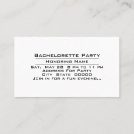 Party Time Bachelorette Feier Einladung