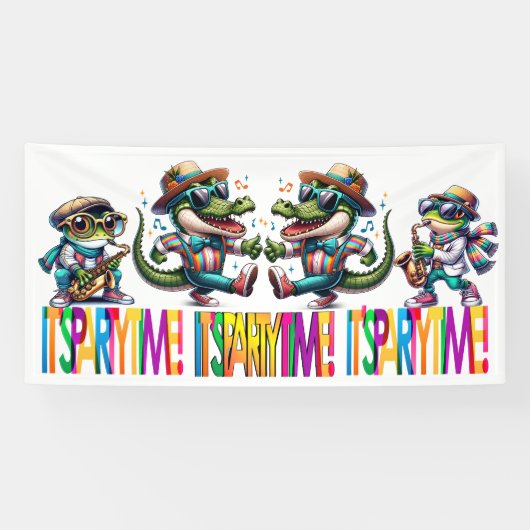 PARTY TIME BANNER (Horizontal)