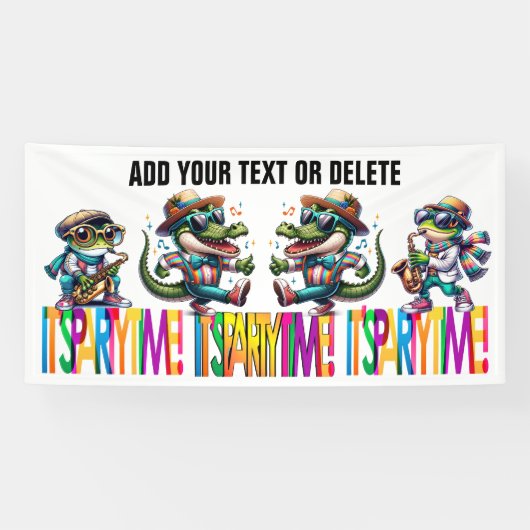 PARTY TIME BANNER (Horizontal)