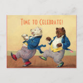Party Time Bears Postkarte (Vorderseite)