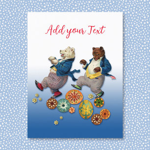 Party Time Bears Postkarte