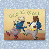 Party Time Bears Postkarte