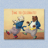 Party Time Bears Postkarte