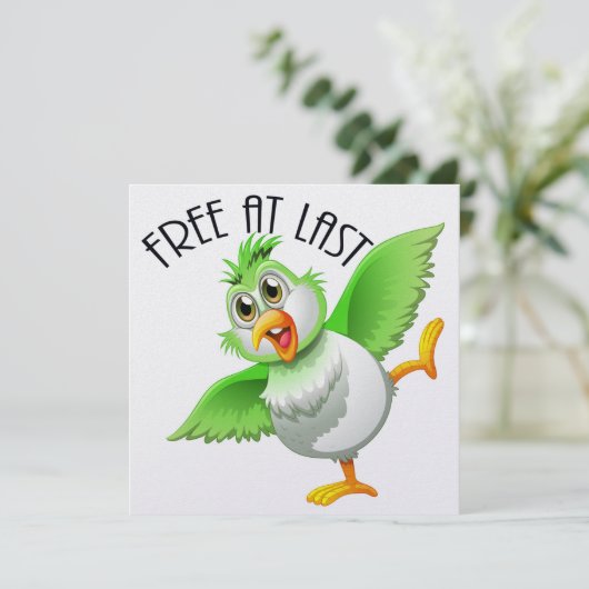 Party Time Bird - Kostenlos bei letzter Einladung (Stehend Vorderseite)