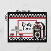 Party Time by SRF Einladung (Vorne/Hinten)