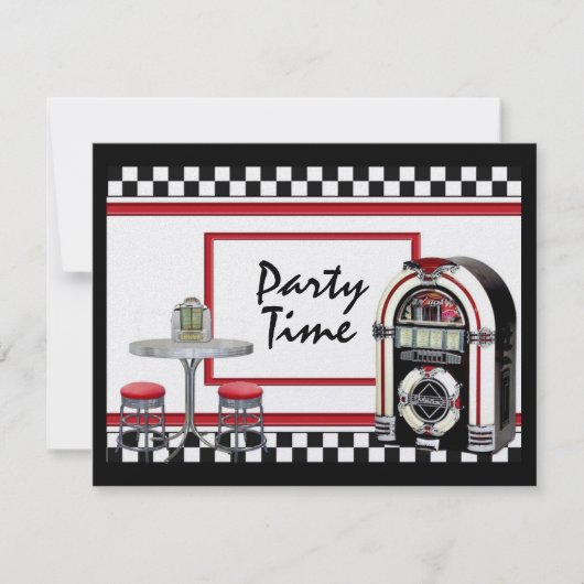 Party Time by SRF Einladung (Vorderseite)