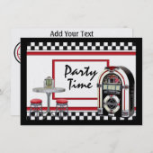 Party Time by SRF Einladung (Vorne/Hinten)