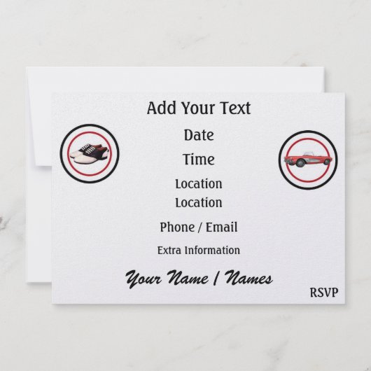 Party Time by SRF Einladung (Rückseite)