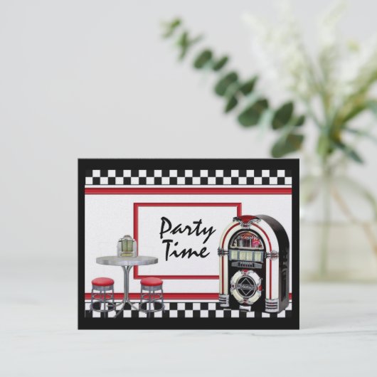 Party Time by SRF Einladung (Stehend Vorderseite)