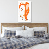 Party Time Canvas Print Leinwanddruck (Insitu (Schlafzimmer))